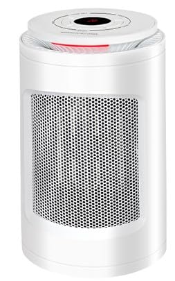 SHX PTC-Heizlüfter mit Keramik-Heizelement 1200W SHX23PTC100 – Heizlüfter mit Keramik-Heizelement, 1200 Watt, oszillierend, Display, Timer, 3 Beleuchtungseffekte, weiß von SHX