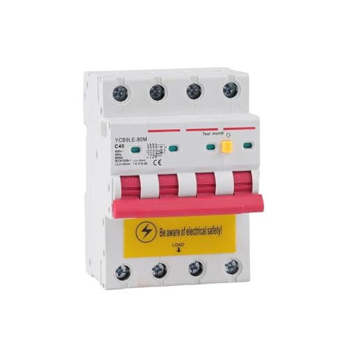 2P 4P 230V RCBO MCB 30mA Fehlerstromschutzschalter mit Überstrom- und Leckageschutz 6-63A(2P,10A) von SHYEGUMUZA