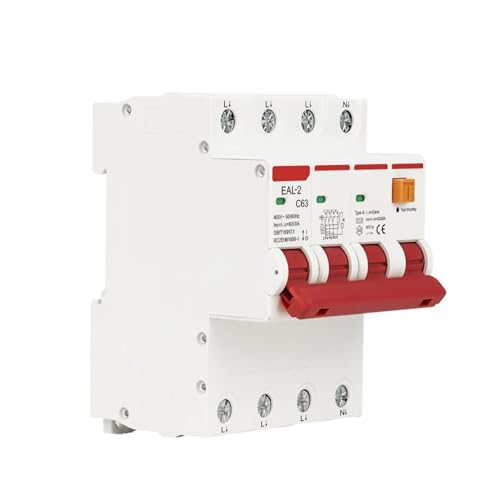 A Typ RCBO RCCB MCB Elektronische Fehlerstromschutzschalter AC 2P 230V 4P 400V Über Kurzschluss Strom 30mA Leckage Schutz(4P 30mA,20A) von SHYEGUMUZA