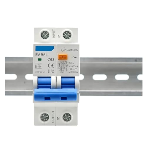 AC230V MCB Leckage Schutz RCBO Überlast Kurzschluss Schutz 2P 4P 30mA Fehlerstromschutzschalter Schalter RCCB RCD(4P,10A) von SHYEGUMUZA