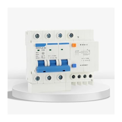 DZ47LE-63 1P + N 2P 3P 3P + N 4P RCBO 63A Din schiene Fehlerstrom schutz schalter Mini fehlerstromschutzschalter Haushalt(1P N,20A) von SHYEGUMUZA