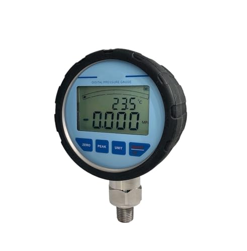 Druckmessgerät 0,5% FS Membran 316L LCD Edelstahl Manometer Druckmanometer(-0.1MPa-1.6MPa) von SHYEGUMUZA