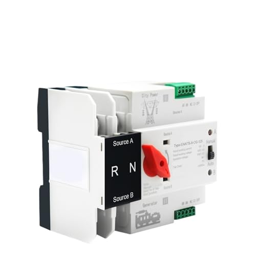 Dual Power Automatic Transfer Switch 2/3/4P ATS Elektrische Wahlschalter Unterbrechungsfreie Stromversorgung Stromübertragungsschalter(2P,AC 110V) von SHYEGUMUZA