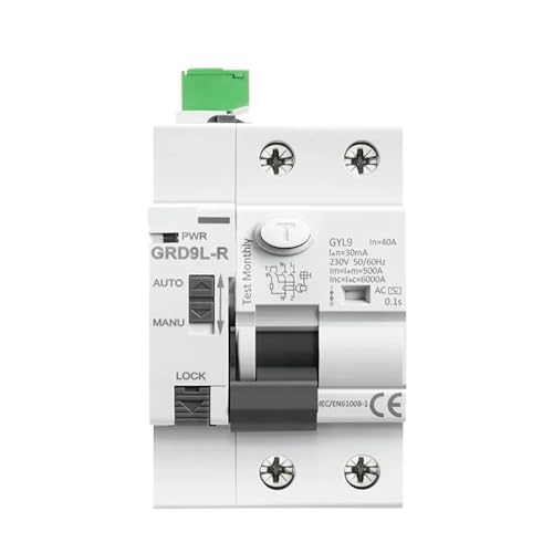GRD9L-R Automatischer Wiedereinschaltschutzschalter 2P 4P 40A 63A 30mA 100mA 300mA RCD 6KA ELCB RCCB(4P 40A 30mA RCCB) von SHYEGUMUZA