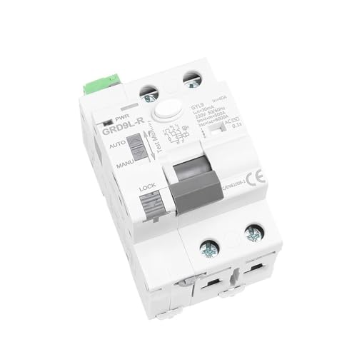 GRD9L RCCB Recloser mit 4 Steuermodulen Fehlerstromschutzschalter 2P 40A 63A 0,03A 0,3A 0,1A RCD(-C-DC12V-Switch,2P 40A 100mA RCCB) von SHYEGUMUZA