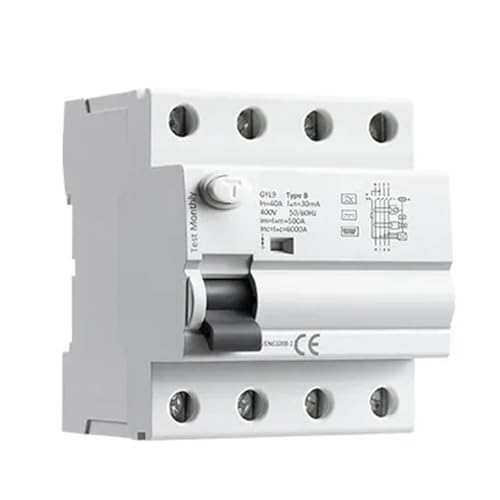 GYL9 B Typ RCCB Fehlerstromschutzschalter DC ELCB 2P 4P 40A 63A 30mA 100mA 300mA Typ B RCD Leckage 6KA(4 Pole,40A 300mA) von SHYEGUMUZA