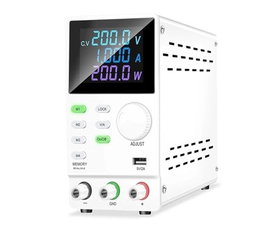 Programmierbare Gleichstromversorgung Einstellbare geregelte Tischnetzteile mit variabler Leistung(60V5A White Program,AC 220V) von SHYEGUMUZA