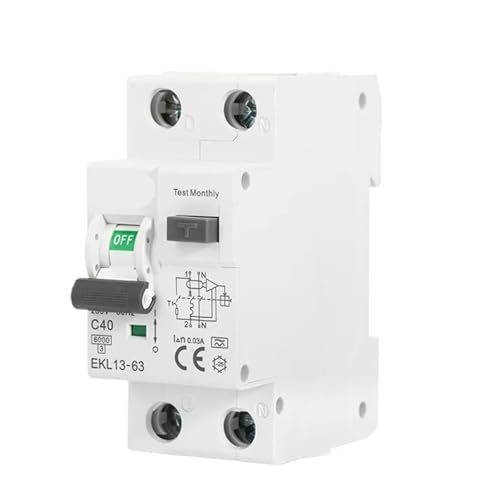 RCBO Typ A 1P + N Rest Automatische Circuit Breaker Mit Über Strom Leckage Schutz 6KA 2P 30mA EKL13(6A) von SHYEGUMUZA