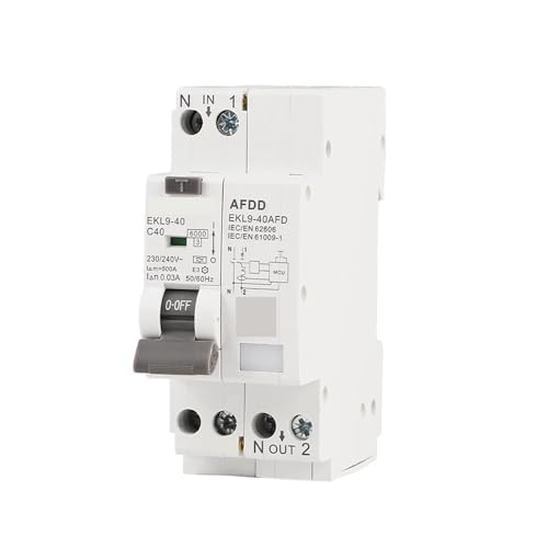 Überlast Erde Leckage Kurzschluss Schutz AFDD 2P 30mA 32A 40A Arc Fehler Schutz Gerät Circuit Breaker EKL9 von SHYEGUMUZA