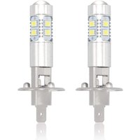 H1 LED-Scheinwerferlampen, 6000K Superweiß Nebelscheinwerfer 100W 2400LM Tagfahrlicht DRL 360° Abstrahlwinkel (2er-Set) von SHYF