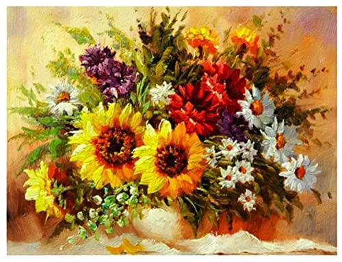 Kreuzstich Stickpackungen,Sonnenblume,11CT Kreuzstich Set Vorgedruckt,Stickbilder Vorgedruckt Kreuzstich für Wandkunst-Heimdekoration 40CMX50cm Kreuzstich Stickpackungen,Sonnenblume,11CT Kreuzstich Set Vorgedruckt,Stickbilder Vorgedruckt Kreuzstich für Wandkunst-Heimdekoration 40CMX50cm von SHYHXQH