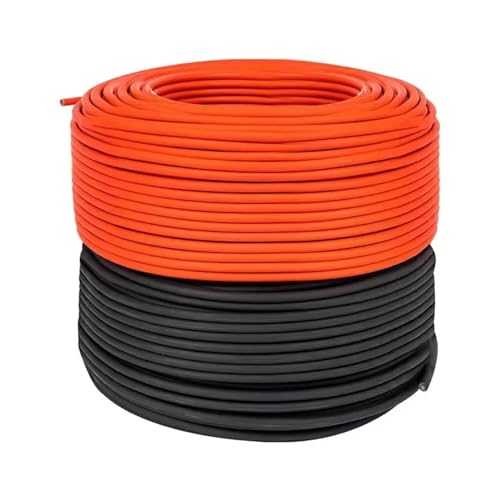 Photovoltaikkabel 2,5 mm2 4 mm2 6 mm2 Solarstromkabel Draht TÜV H1Z2Z2-K PV1-F for den Anschluss von PV-Panels Rot Schwarz (Color : Red and Black, Size : 5M_2.5MM2) von SHYISY