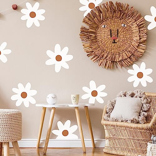 SHYJSHYJ Große Gänseblümchen-Blumen-Wandschablonen zum Bemalen von großen Mustern an der Wand, Beton für Terrasse, wiederverwendbare Vorlage für Kinderzimmer, Wohnzimmer, Zuhause, skandinavische von SHYJSHYJ
