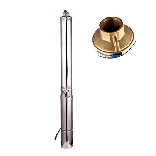 SHYLIYU Edelstahl Tiefbrunnenpumpe 4 zoll Tauchpumpe für Brunnen Gartenbewässerung oder Heimgebrauch 0.55KW Pumpe für Brunnen bis 11800L/H Fördermenge Wasserpumpe von SHYLIYU