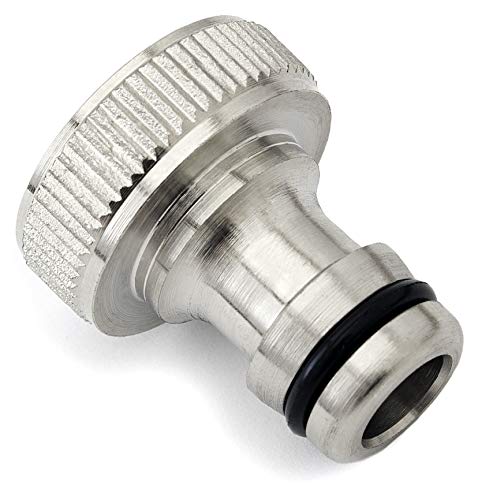 SHYNE Premium 3/4 Zoll Schlauchanschluss Adapter aus hochwertigem Messing rostfrei und wasserdicht Hahnstück für Garten, Schlauch, Waschmaschine (2er Pack) von SHYNE