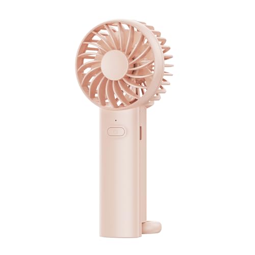 SHYOSUCCE Handventilator Mini mit 3 einstellbaren Geschwindigkeiten, Taschenventilator, Tragbaren USB Mini Ventilator für Hause, Büro, Freien und Reisen (rosa) von SHYOSUCCE