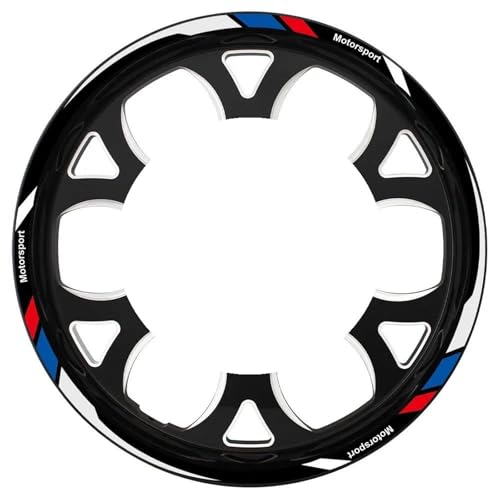 Reflektierender Aufkleber Für Motorrad-Radnaben Für B&MW F900R F800R F900XR S1000RR S1000R S1000XR R1200R R1250RS Felgenstreifenband Felgenaufkleber(Farbe 1) von SHYYBD
