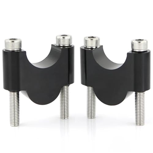 SHYYBD Lenker Riser Klemmen Motorrad-Lenkererhöhung Für Y&amaha FZ1 FZ6 FZ16 FZ8 Für Fazer MT-25 MT-03 XJ 6 TDM 850 900 XJR 400 Lenkererhöhungshalterung(SCHWARZ,30mm) von SHYYBD