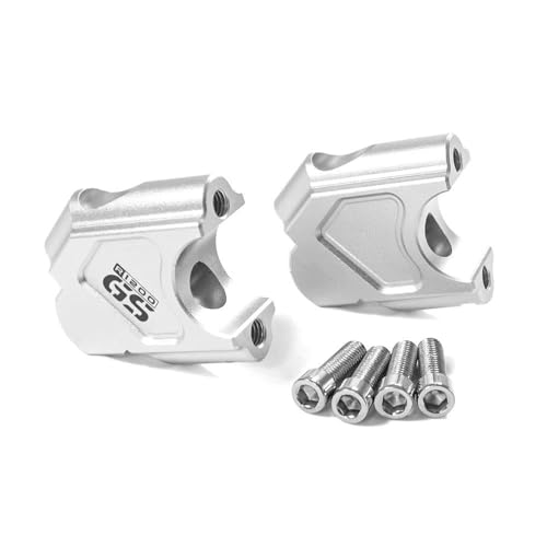 SHYYBD Lenkererhöhung Motorrad-Lenkererhöhung Für B&MW R1200GS 2004-2008 R 1200 GS Adventure 2005-2008 Lenkerhalterung Lenkerklemme Liftadapter Montageklemmen(Silber 1) von SHYYBD