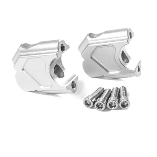 SHYYBD Lenkererhöhung Motorrad-Lenkererhöhung Für B&MW R1200GS 2004-2008 R 1200 GS Adventure 2005-2008 Lenkerhalterung Lenkerklemme Liftadapter Montageklemmen(Silber 2) von SHYYBD