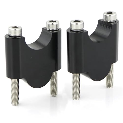 SHYYBD Lenkererhöhung Motorrad-Lenkererhöhungen Für B&MW R1200R F800S/ST F700GS F650G F650CS G650GS R1100GS R1150GS R850GS Lenkererhöhungen Montageklemmen(Schwarz 40mm) von SHYYBD