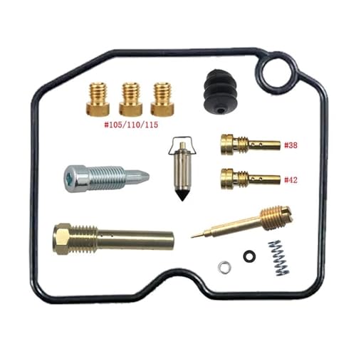 Vergaser Reparatursatz Motorrad-Vergaser-Reparatursatz Für Suzuki Burgman 400 Skywave400 AN400 98-02 Scooter-Schwimmer-Vergaser-Reparaturteile Vergaser-Reparatursätze(Farbe 5) von SHYYBD