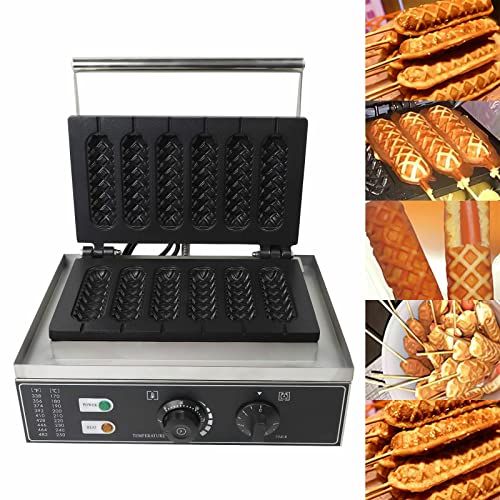 1500W Kommerzielles Waffeleisen Hot Dog Stiel Anti-Haftbeschichtung Waffelgerät von SHZICMY