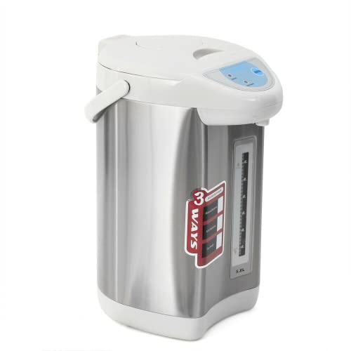 4 Liter Wasserspender Heißwasserspender, 750w Edelstahl Schule, Haushalt, Büro, Hotel Anti-dry Highspeed-Wasserspender, Warmhaltefunktion, 1-5 Personen (Grau) von SHZICMY