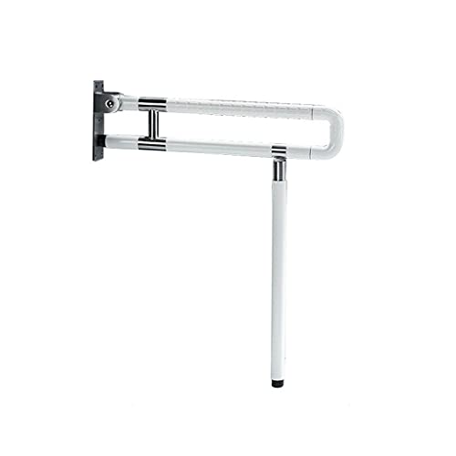 SHZICMY Bad Stützklappgriff Wandstützgriff Edelstahl WC Toiletten Klappgriff Aufstehhilfe Stützgriff Haltegriff Stütz-Haltegriff Wandmontage bis 150Kg (75cm, Weiß) von SHZICMY