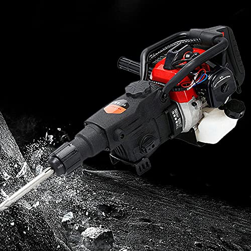 Benzin Abbruchhammer 2 Stroke 32.7CC Schlaghammer Stemmhammer Meißelhammer Presslufthammer 1800W 3200rpm Benzinbohrmaschine Gasabbruch-Presslufthammer Betonbrecher Lochbohrer Einzylinder Luftkühlung Benzin Abbruchhammer 2 Stroke 32.7CC Schlaghammer Stemmhammer Meißelhammer Presslufthammer 1800W 3200rpm Benzinbohrmaschine Gasabbruch-Presslufthammer Betonbrecher Lochbohrer Einzylinder Luftkühlung von SHZICMY