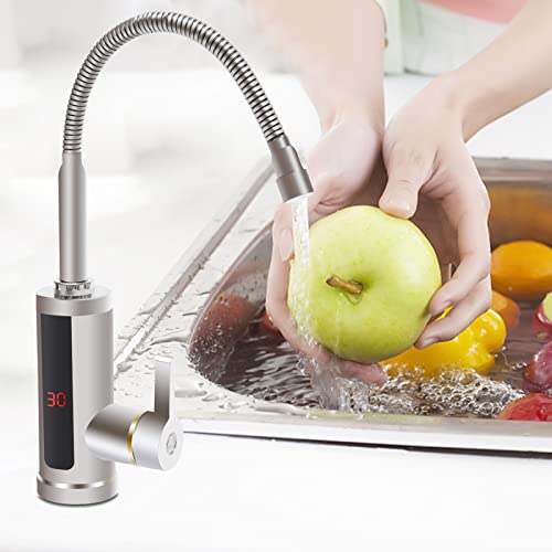 Durchlauferhitzer Armatur 3000 W Elektrische Wasserhahn LED Temperaturanzeige Sofort Heizung Wasserhahn für Küche und Bad von SHZICMY