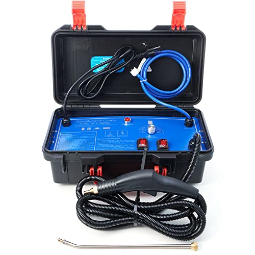 SHZICMY Hochtemperatur Dampfreiniger 100-130°C Handdampfreiniger Reinigungsmaschine Entfetten Entstaubung Handreiniger 3-5 Bar Dampf Schmutzreiniger für Boden Sofa Teppich Reinigung 3000W von SHZICMY
