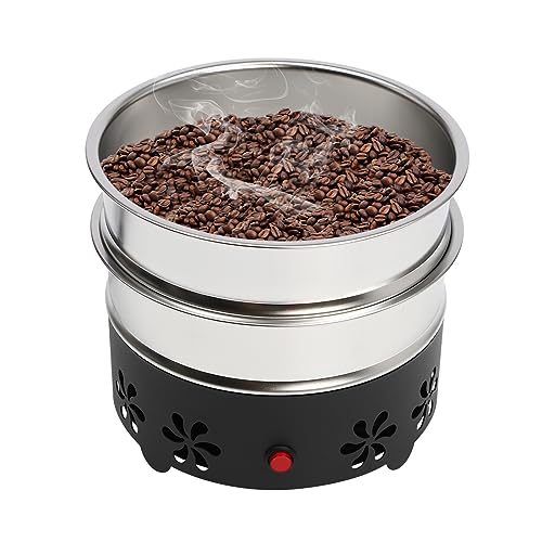 Kaffeebohnenkühler 600g Coffee Beans Cooler mit Doppelschichtfilter Abkühlen von gerösteten Kaffeebohnen Ektrische RöStküHlmaschine KaffeebohnenküHlung für Zuhause von SHZICMY
