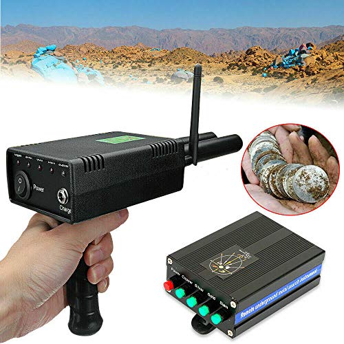 Metalldetektor Metallsuchgerät AKS Handheld Schatzsucher Metallortungsgerät Dual Probe Metall Suchgerät Gold Metal Detector, Erkennungstiefe 20M/ Suchbereich 1000M von SHZICMY