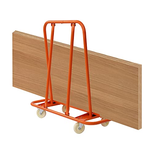 Plattenwagen Transportgeräte klappbare Sackkarre Plattentransportwagen 45X22X49 Zoll Orange,Tragfähigkeit 1600/2200/3000LB für PanBewegen von Klapptischen Rollwaren Matratzen (2200LB) von SHZICMY