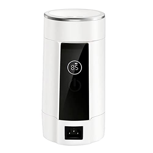 Reise-Wasserkocher, Tragbarer Wasserkocher–5 Minuten schnelles Kochen, Edelstahl 600 ml tragbarer Mini-Heizbecher Reisen Heißwasser Tee Kaffee Heizung von SHZICMY
