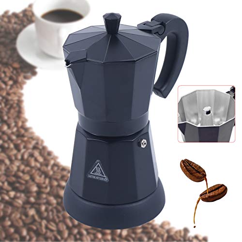 SHZICMY 300ml Elektrische Kaffeemaschine für 2-6 Tassen (5 min zuzubereiten) Espressokocher Mokka Kanne Coffee Pot von SHZICMY