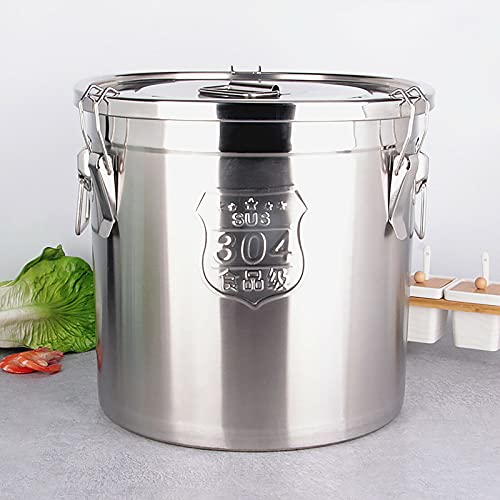 SHZICMY 6L/12L Getreidebehälter Trocken-/Nassfutter, Aufbewahrungsbox aus Edelstahl, Küche Vorratsdose zur Aufbewahrung von Mehl Zucker Müsli Kaffee Tee (6L) von SHZICMY