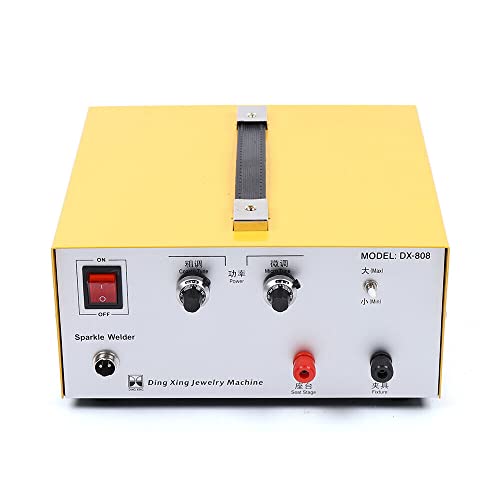 SHZICMY 80A Dx-808 Pulse Spot Welder Schmuck Punktschweißmaschine Punktschweißgerät Gold Silver Jewelry Welding Machine Tool Elektrische Lötmaschine Schmuckschweißimpuls L@ser Spot Schweißgerät von SHZICMY