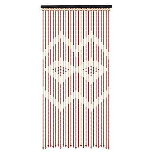 SHZICMY 90x175cm Holzperlenketten Türvorhang Perlenvorhang Insektenschutz Bambusvorhang Fenster/Tür Vorhang von SHZICMY
