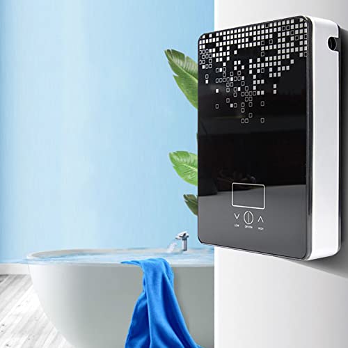 SHZICMY Elektrischer Durchlauferhitzer Warmwasserbereiter 6500W Schwarz Modern Sofortige Erwärmung LED-Anzeige Intelligente Sicherheit Bad, Schlafsaal, Küche, Friseursalon, Hotel von SHZICMY