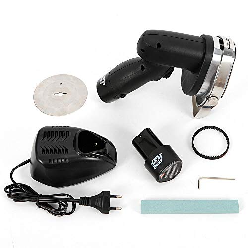 Elektro Kabellos Dönermesser, Elektrische Kebabschneider Kebabmesser Gyrosmesser Dönerschneider Edelstahl Kebab Slicer Messerschneider Fleischspender 80W von SHZICMY
