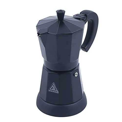 SHZICMY Espressokocher 300ml Aluminium Elektrische Kaffeemaschine Kaffeekocher Mokka Espresso Kanne Milchaufschäumer MokkaMaker Espresso Maker von SHZICMY