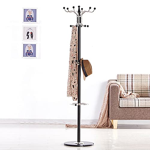 SHZICMY Garderobenständer mit Schirmständer 16 Haken 170cm Freistehender Baum Hut Jacke Kleiderbügel Rack Organizer Stand Storage Hooks von SHZICMY