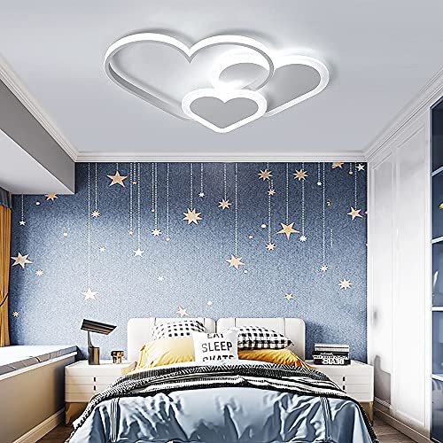 SHZICMY LED Cartoon Deckenleuchte Herz Deckenlampe Dimmbare Deckenleuchte für Kinderzimmer Schlafzimmer Esszimmer von SHZICMY