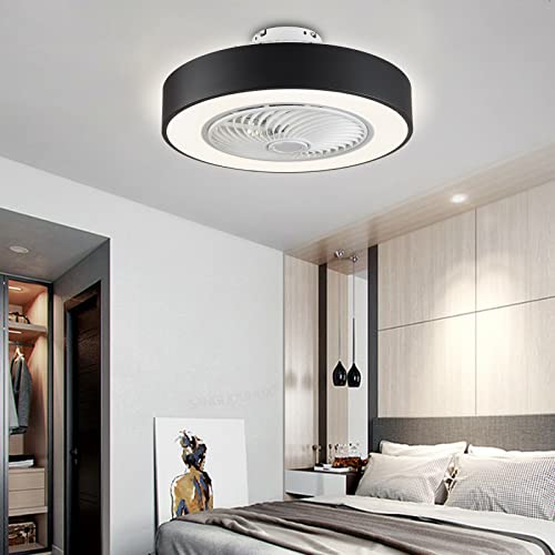 SHZICMY Modern Acryl Deckenventilator Mit Beleuchtung Fan LED-Licht 36W + Fernbedienung Dimmbar Wohnzimmer Schlafzimmer Deckenleuchte von SHZICMY