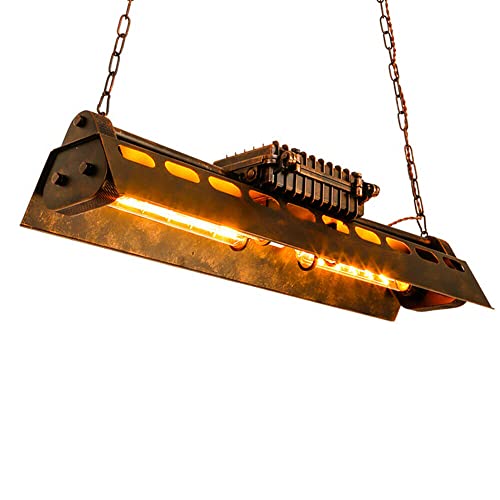 SHZICMY Retro Pendelleuchte Industrial Hängelampe Vintage Hängeleuchte für Wohnzimmer Esstisch Küche Bar, ohne Glühlampe von SHZICMY