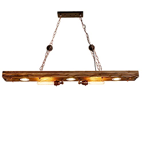 Vintage Pendellampe E27 Industrielle Pendelleuchte Retro Hängeleuchte für Esszimmer Wohnzimmer Bar, ohne Glühlampe von SHZICMY