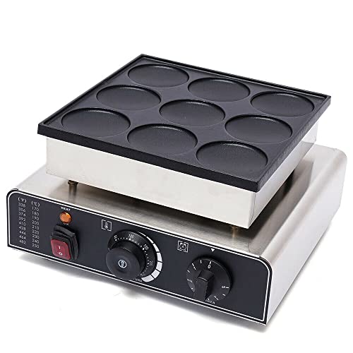 Waffelgeräte 900W Elektrische Waffeleisen 9 Löcher Antihaft Waffel Maker 50~300 ℃ Waffeleisen von SHZICMY