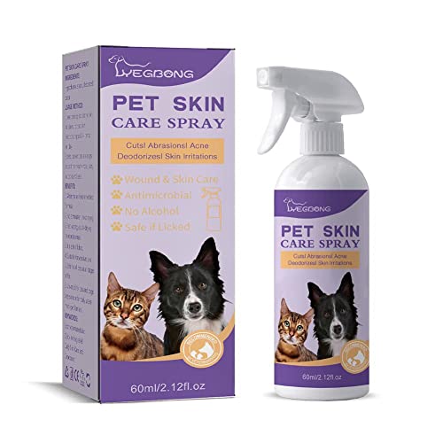 Hypochloriges Juckreizlinderungsspray für Hunde und Katzen, Hot-Spot-Behandlung für trockene und Hunden, W8C2 juckende Dermatitis, Allergien, bei Haut S Hautpflege von SHZJ